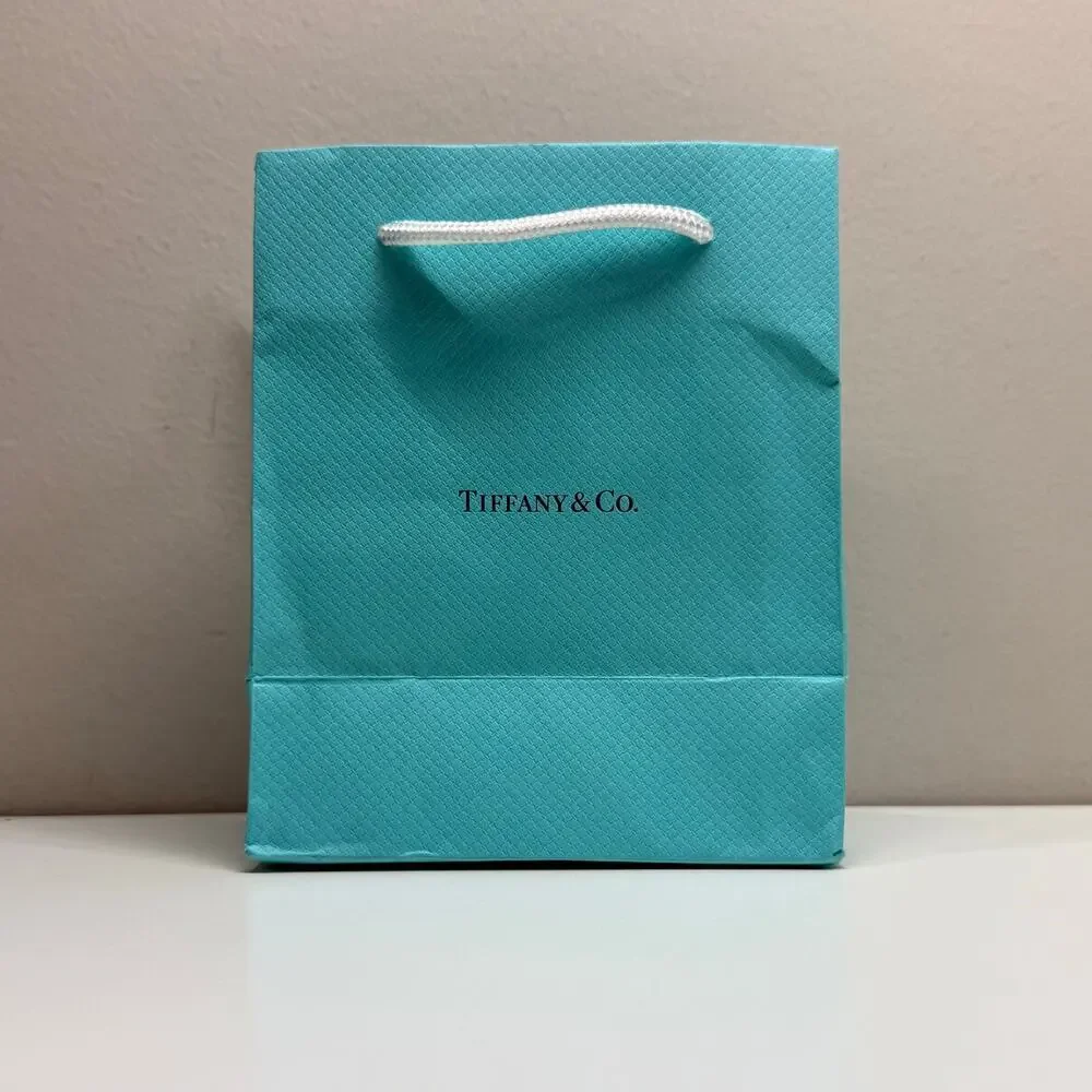 Tiffany & Co. | Gift Bag w/ Card | Mint Green | 6 x 5 x 3 in.